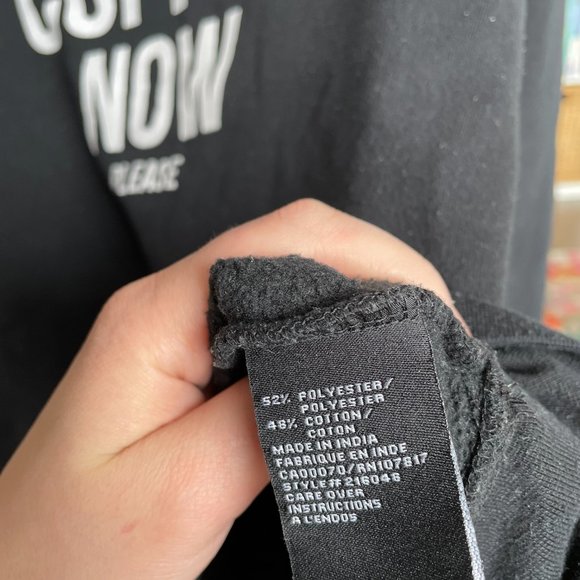 Brunette the Label "Coffee Now Please" Sweater (Black) - Picture 2 of 3